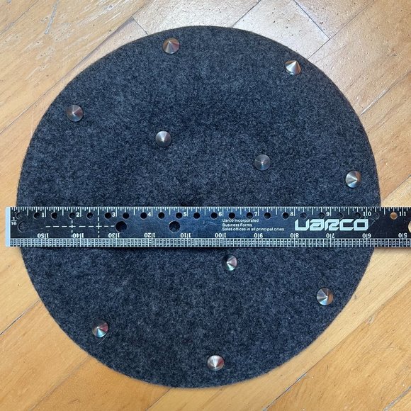 Ophelie Hats Studded Beret 100% Wool - Picture 4 of 4